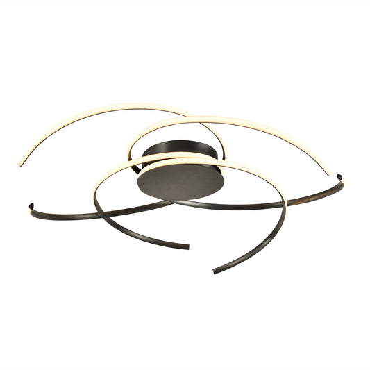 Plafón de Techo LED Cadence 100 cm 68W Negro Mate Schuller - vista principal | Schuller