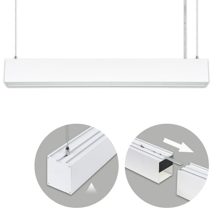 Barra Colgante LED Linex B2 60cm 20W Blanco Interlusa - Vista frontal principal en fondo blanco | LuzGurú