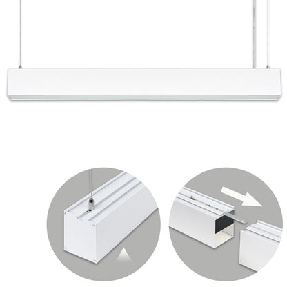 Barra Colgante LED Linex B2 120 cm 40W Blanco Interlusa - Vista frontal principal en fondo blanco | LuzGurú