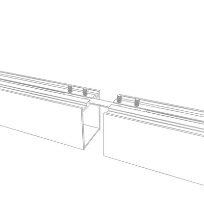 Barra Colgante LED Linex B2 60 cm 20W Aluminio TechTouch Interlusa encendida con proyección de luz y ambiente | LuzGurú