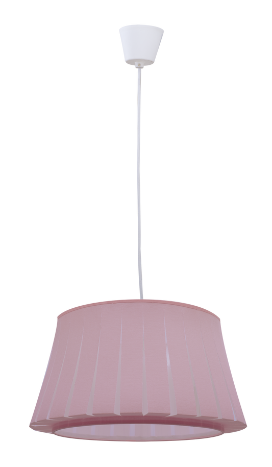 Colgante infantil rosa Fabrilamp / Abrila fabricado en material resistente, color rosa suave