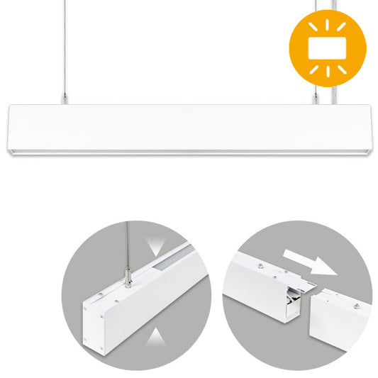 Barra Colgante LED Linex B2 60 cm Blanco Interlusa - Vista frontal principal en fondo blanco | LuzGurú