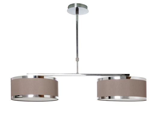 Lámpara de mesa Lanzarote fabricada en color beige, ideal para hogar