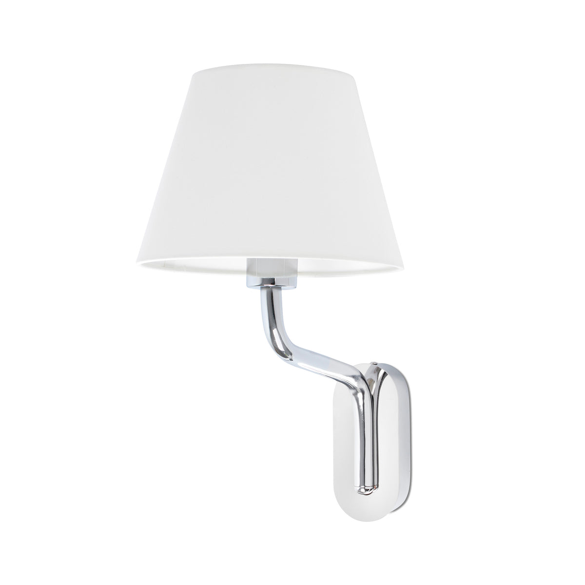 Aplique de Pared ETERNA 47 cm Pantalla Blanca y Cromo FARO - vista principal | FARO · Ref. 24005-10