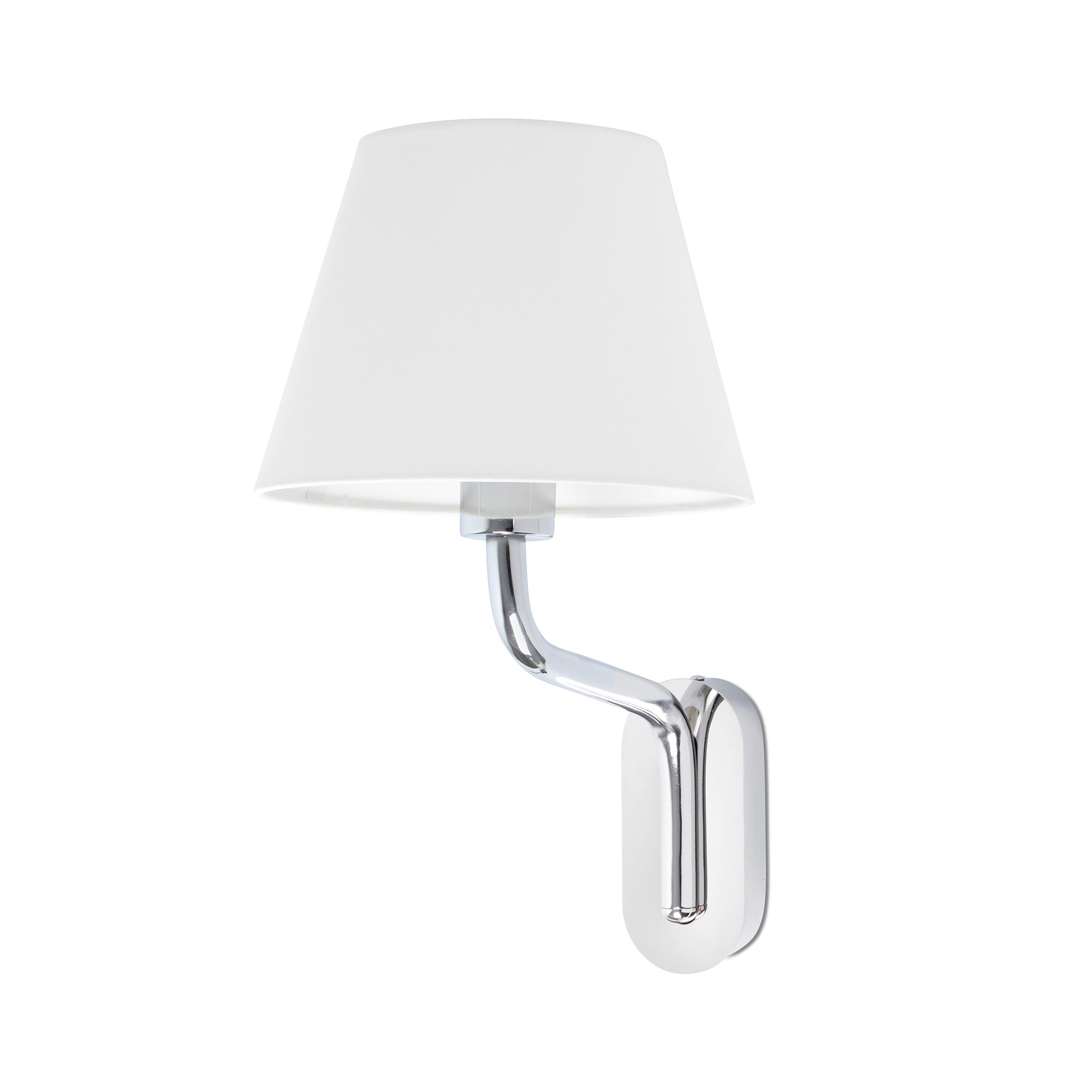 Aplique de pared Eterna FARO en blanco y cromado, Ref 24005-10