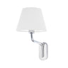 Aplique de pared Eterna FARO en blanco y cromado, Ref 24005-10