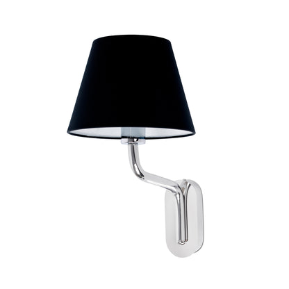 Aplique ETERNA FARO de pared interior negro y cromo, Ref 24005-12