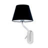 Eterna Aplique con Lector Cromo y Negro FARO 24006-12