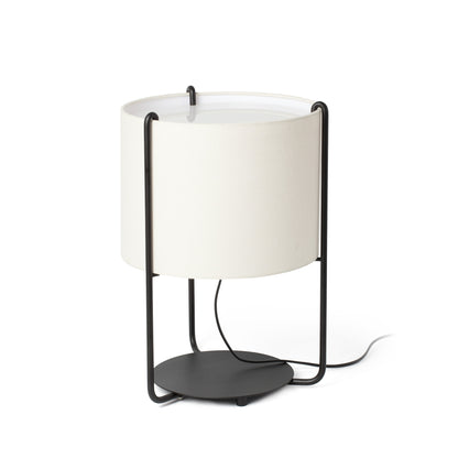 DRUM Lámpara de Mesa Beige y Negra FARO 24020-31-US