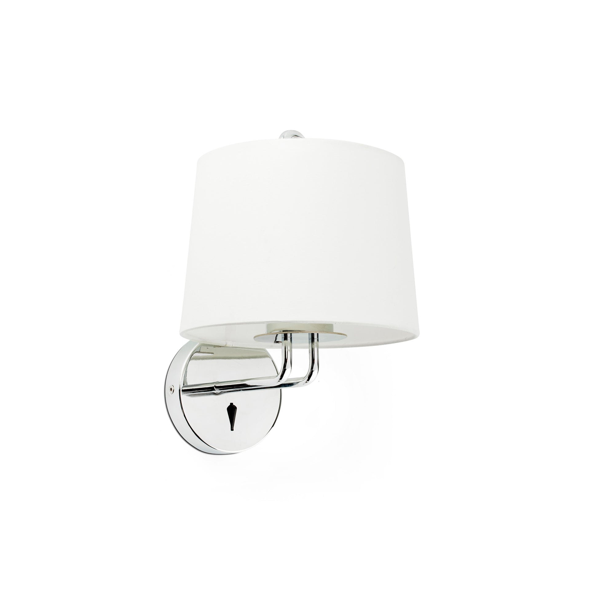 Aplique de pared MONTREAL con perchero FARO cromo y blanco, Ref 24031-01