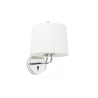 Aplique de pared MONTREAL con perchero FARO cromo y blanco, Ref 24031-01