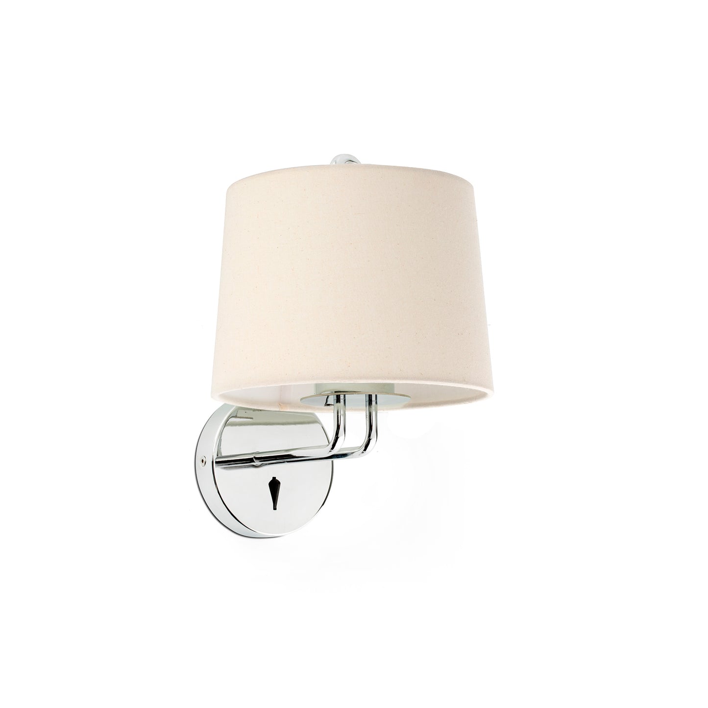 Aplique perchero MONTREAL FARO cromo y beige, Ref. 24031-02