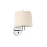Aplique perchero MONTREAL FARO cromo y beige, Ref. 24031-02