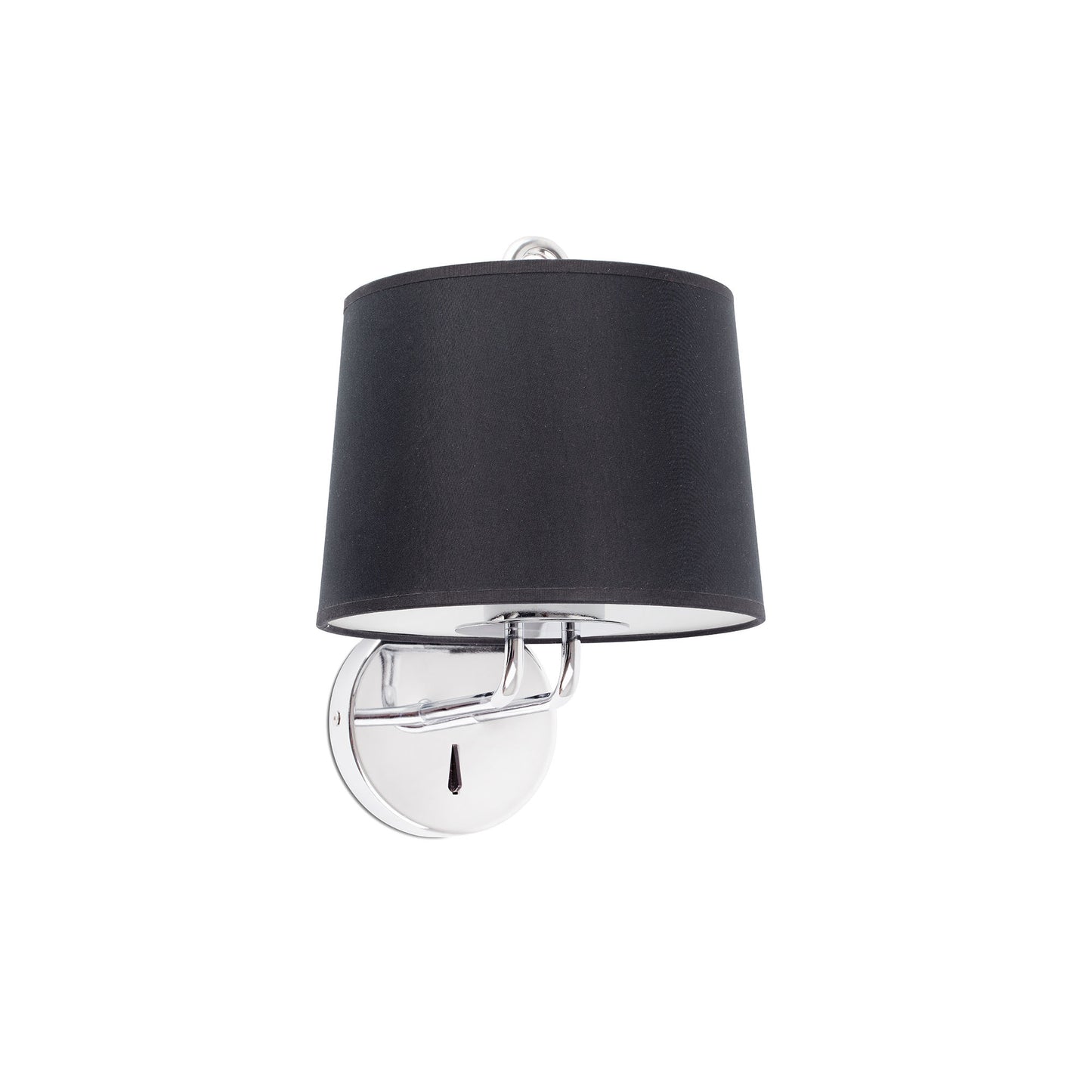 Aplique perchero MONTREAL FARO cromo y negro, Ref 24031-03