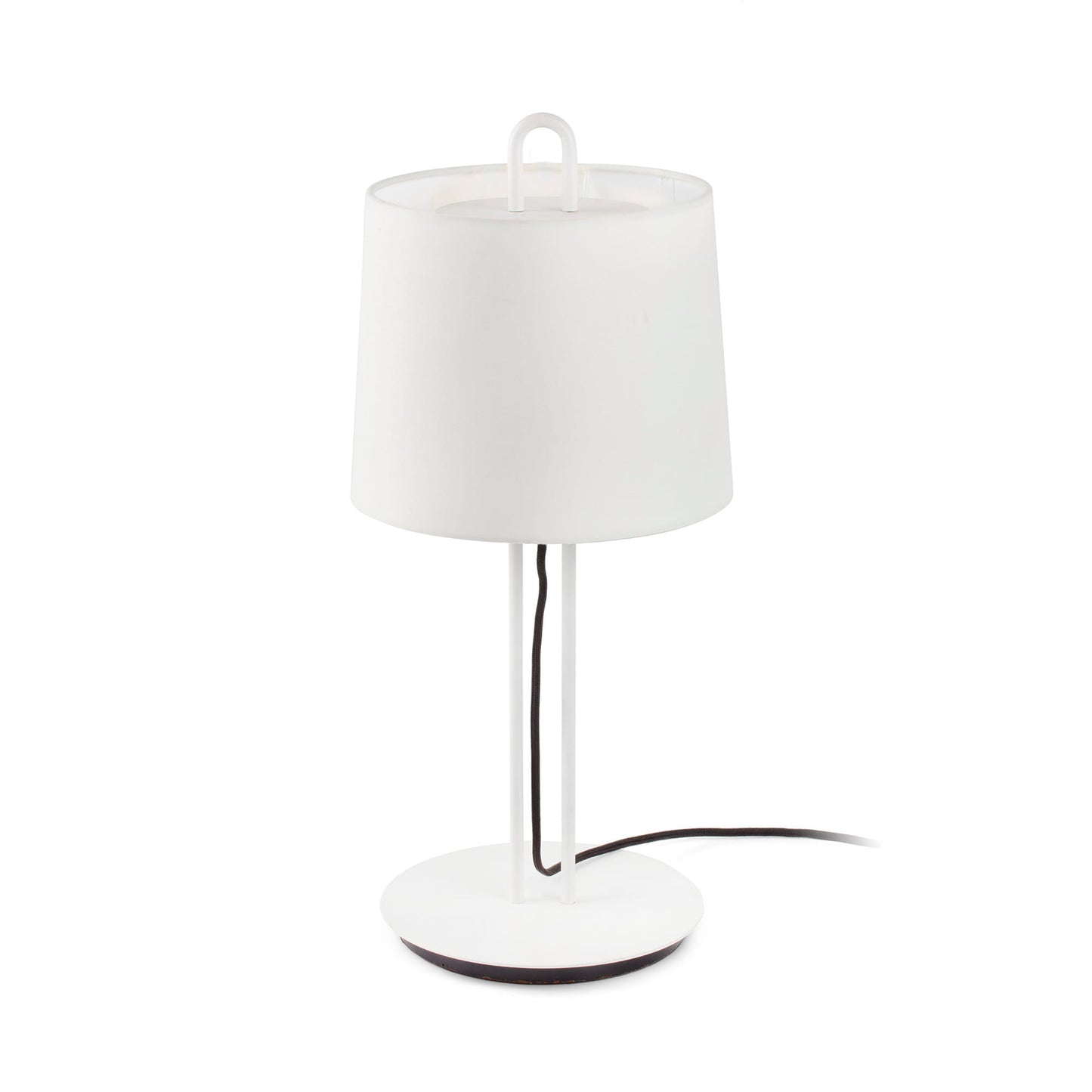 Lámpara de mesa MONTREAL FARO con pantalla textil blanca, 24034-04