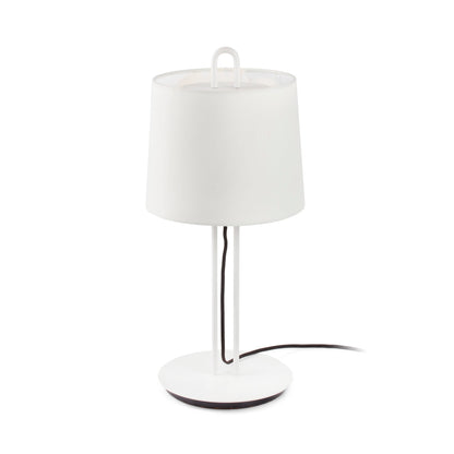Lámpara de mesa MONTREAL FARO con pantalla textil blanca, 24034-04