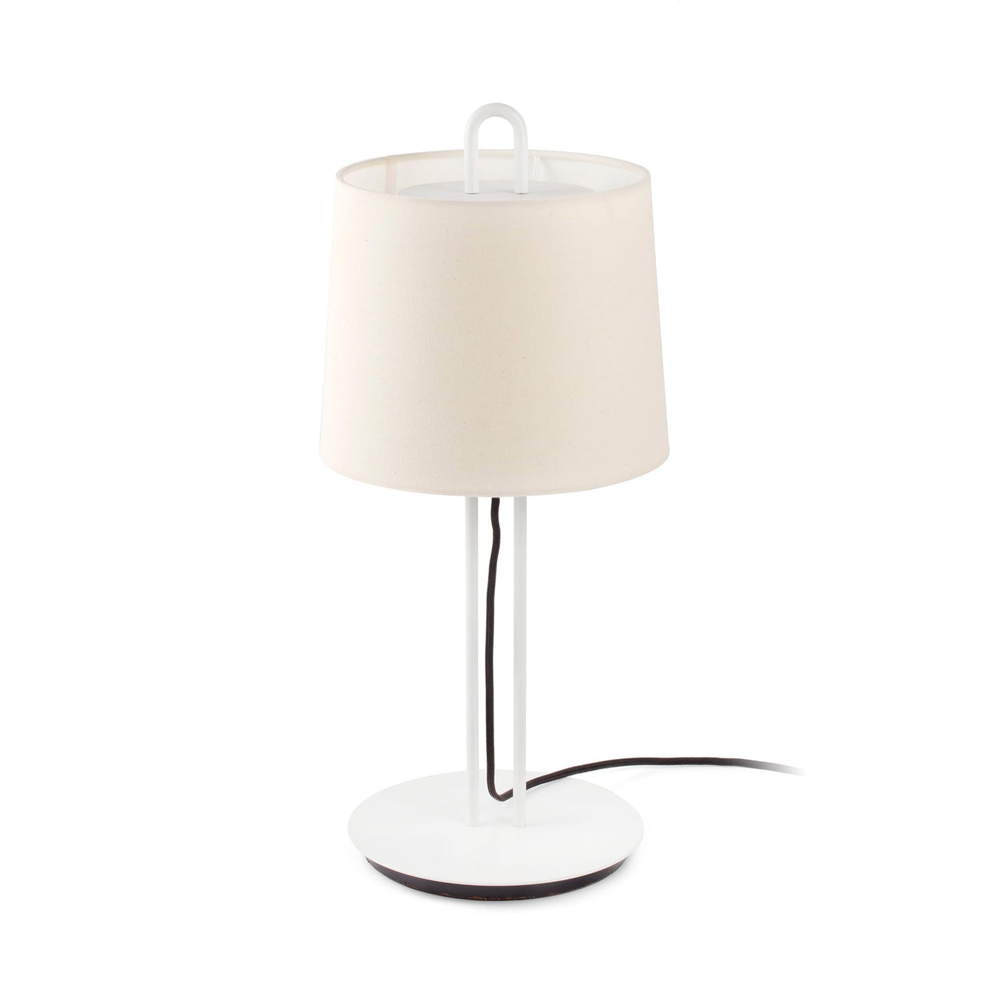 Lámpara de mesa MONTREAL FARO blanca y beige, Ref 24034-05