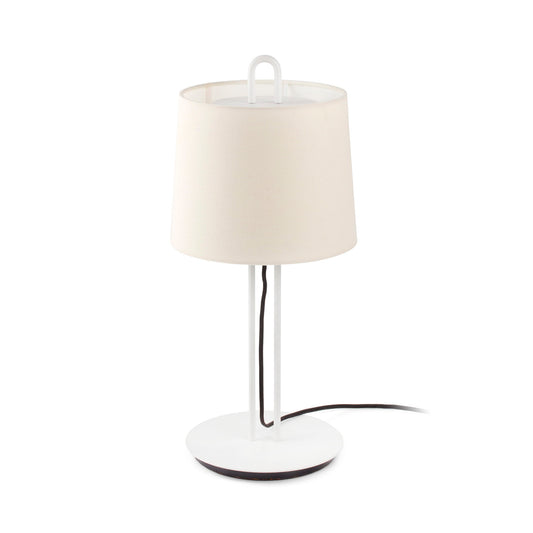Lámpara de mesa MONTREAL FARO blanca y beige, Ref 24034-05