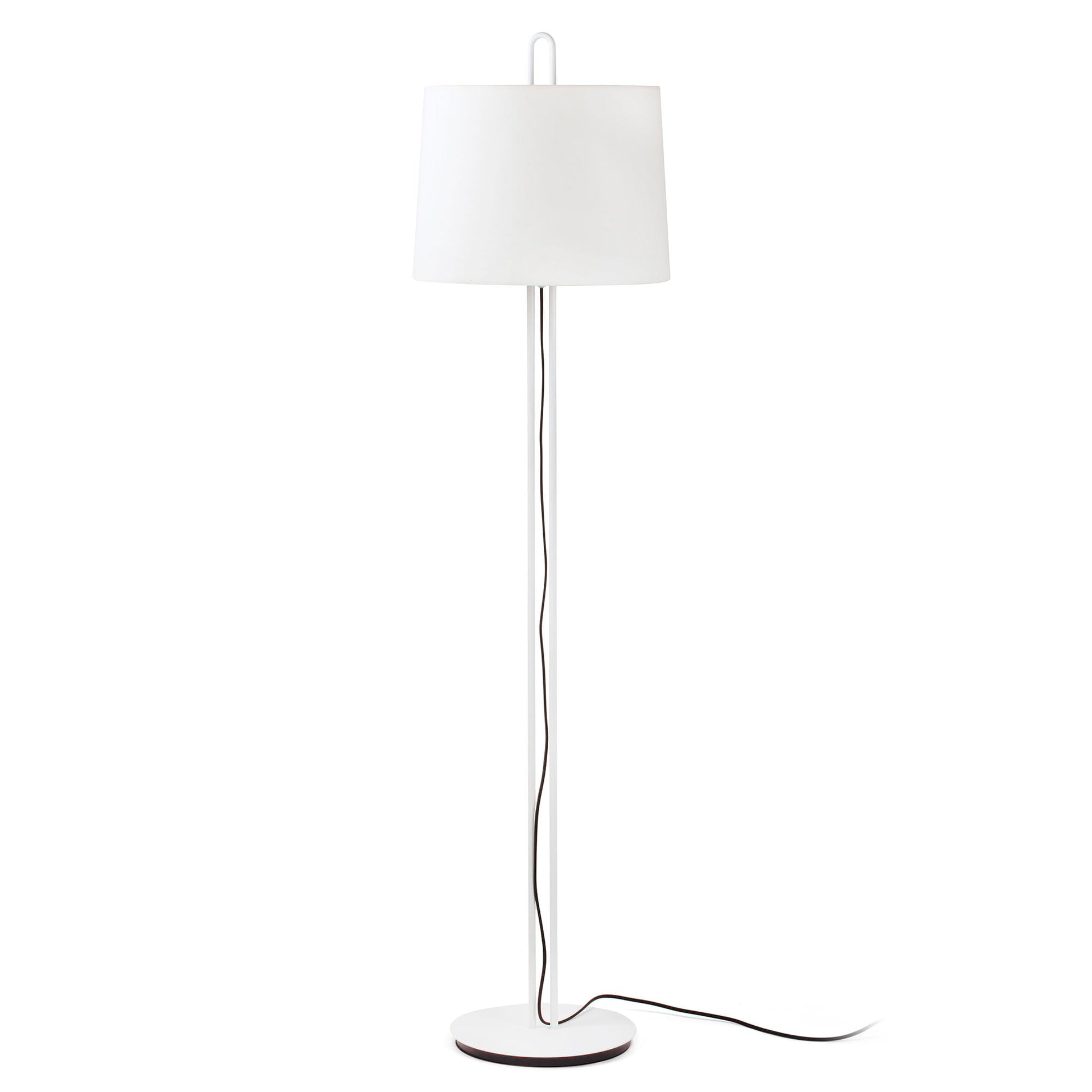 Lámpara de pie MONTREAL FARO blanca y beige, Ref 24036-08