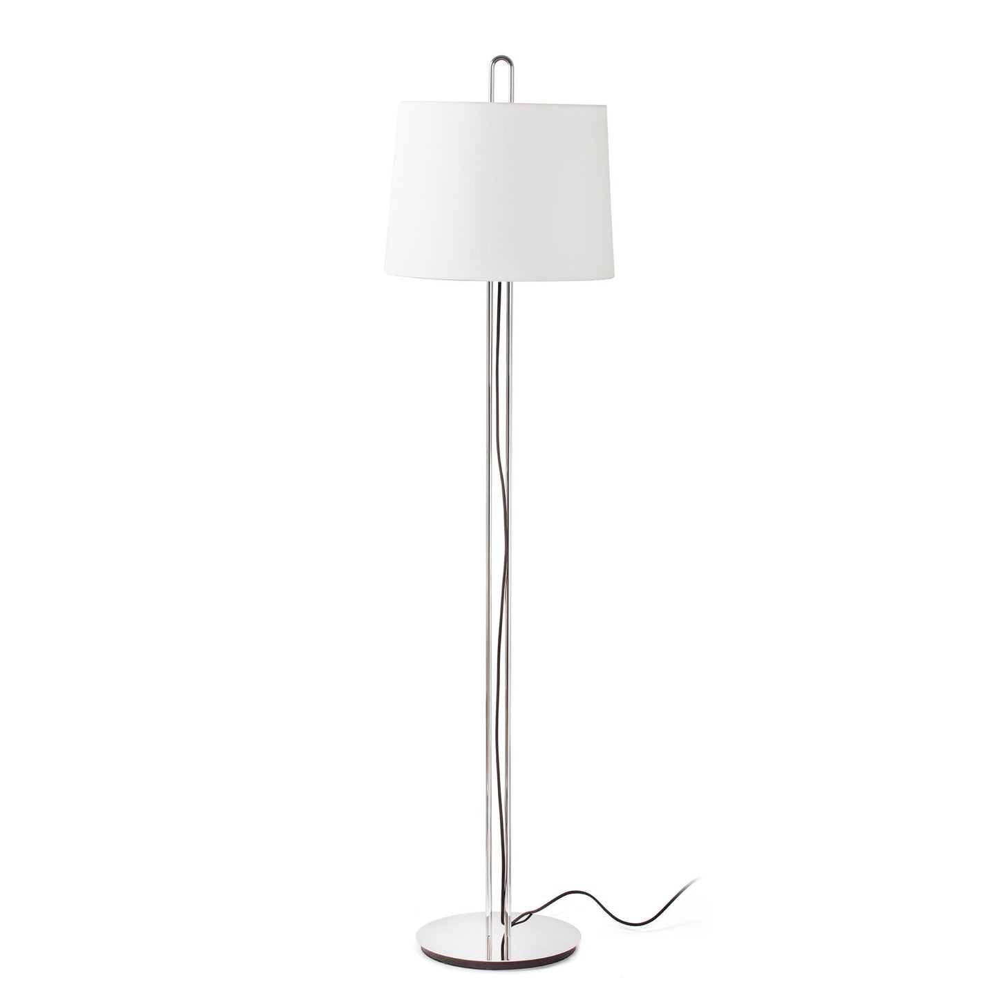 Lámpara de pie MONTREAL FARO cromo y beige, Ref 24037-08