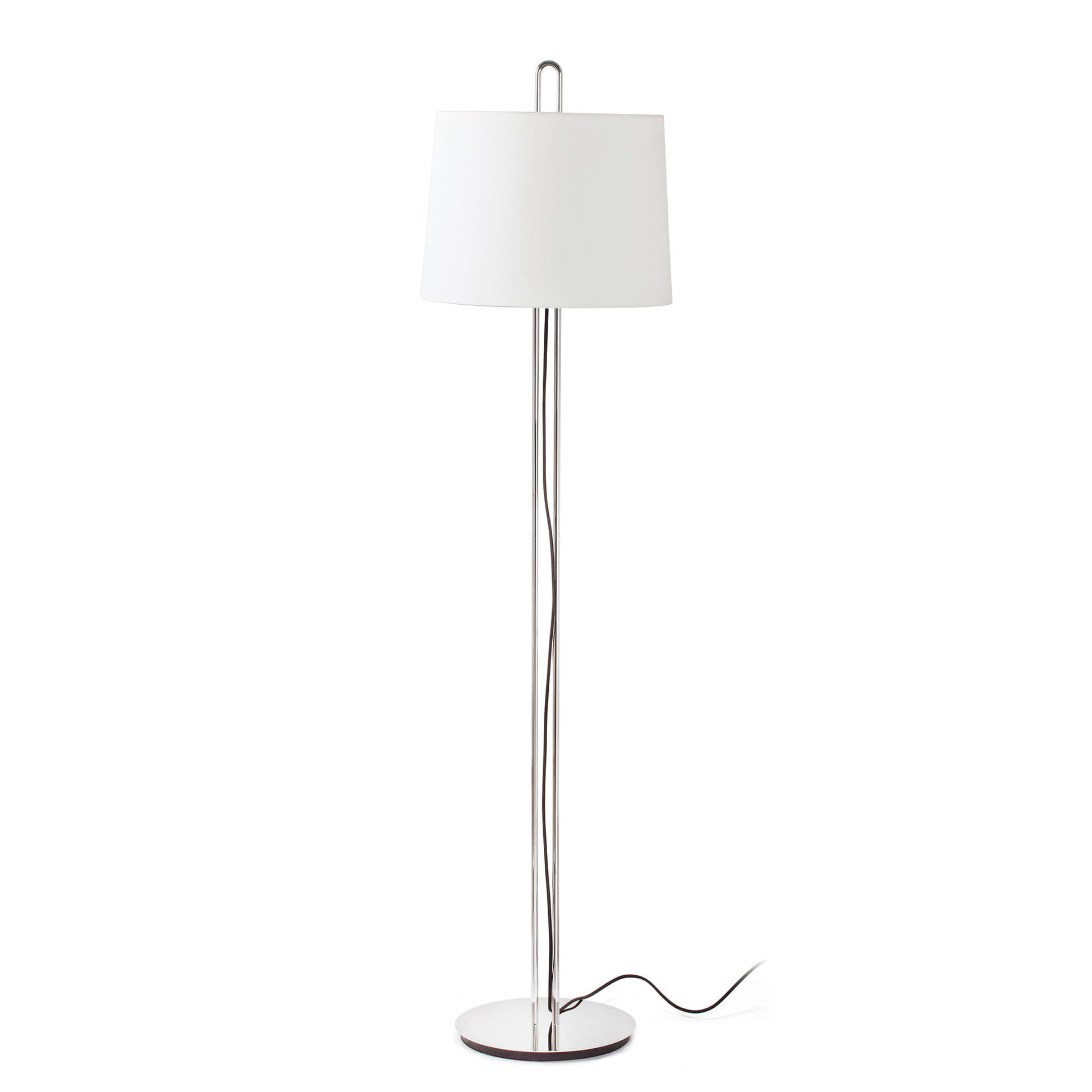 Lámpara de pie MONTREAL FARO cromo y beige, Ref 24037-08