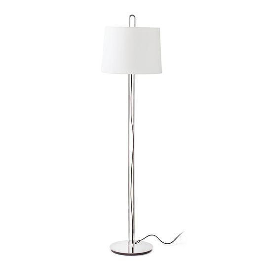 Lámpara de pie MONTREAL FARO cromo y beige, Ref 24037-08
