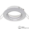 Aro Empotrable INTAKE redondo rotativo blanco de Interlusa, vista frontal