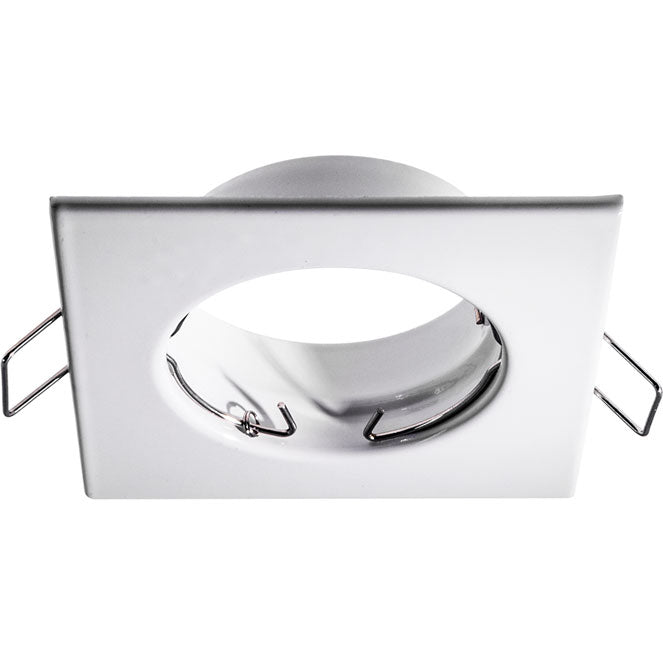 Aro Empotrable INTECA Cuadrado 8 cm Blanco Interlusa - Vista frontal principal en fondo blanco | LuzGurú