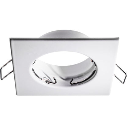 Aro Empotrable INTECA Cuadrado 8 cm Blanco Interlusa - Vista frontal principal en fondo blanco | LuzGurú