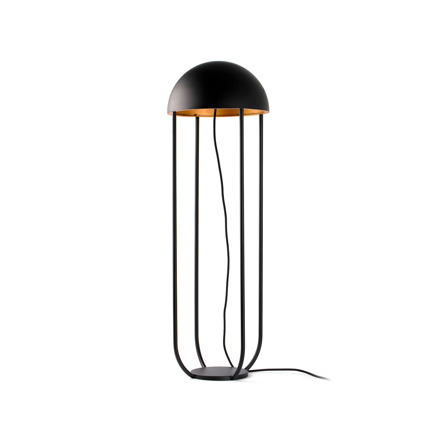 Lámpara de pie Jellyfish negro y oro FARO 24521 para salón