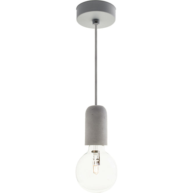 Lámpara Colgante Sensation 10 cm Gris Interlusa - Vista frontal principal en fondo blanco | LuzGurú