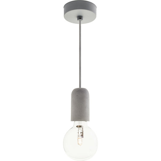 Lámpara Colgante Sensation 10 cm Gris Interlusa - Vista frontal principal en fondo blanco | LuzGurú