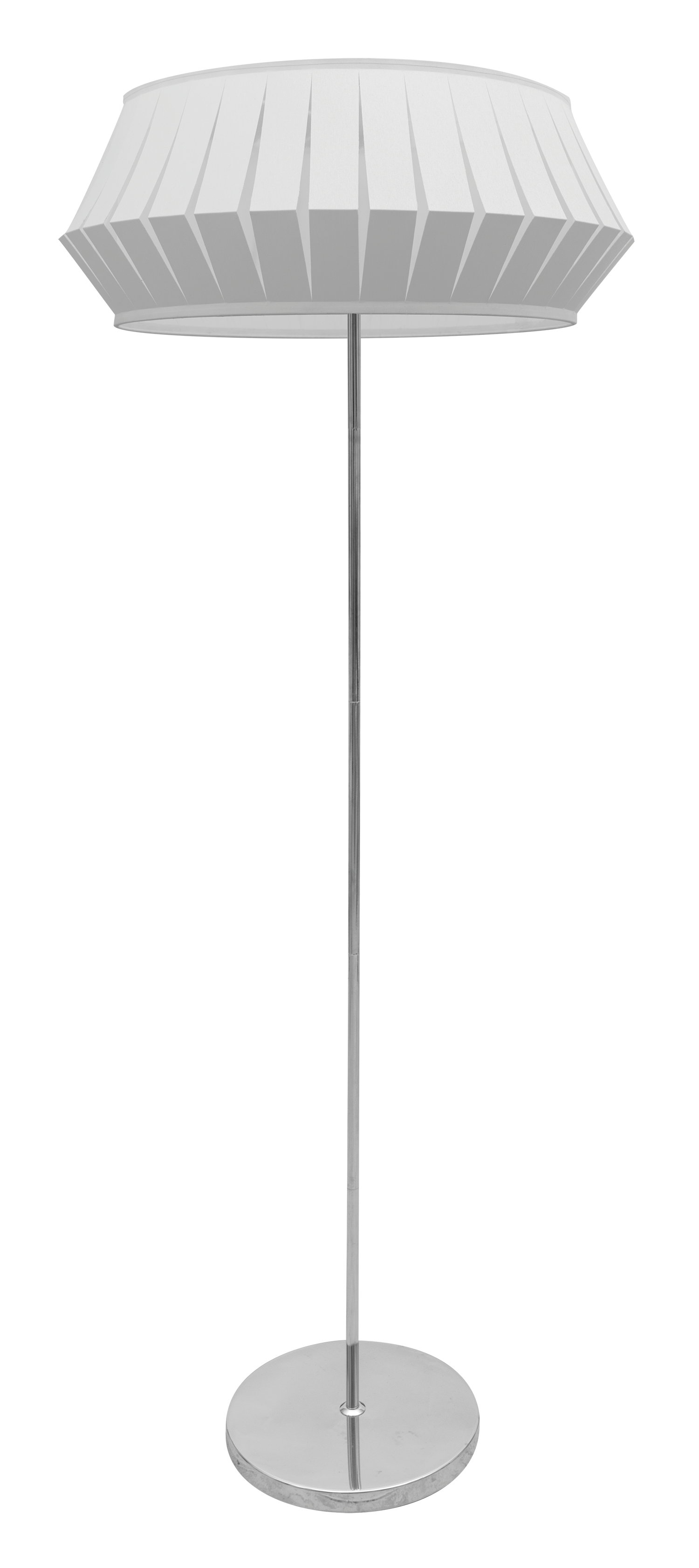 Pie de salón espiral Fabrilamp / Abrila fabricado en blanco, ideal para iluminar tu salón