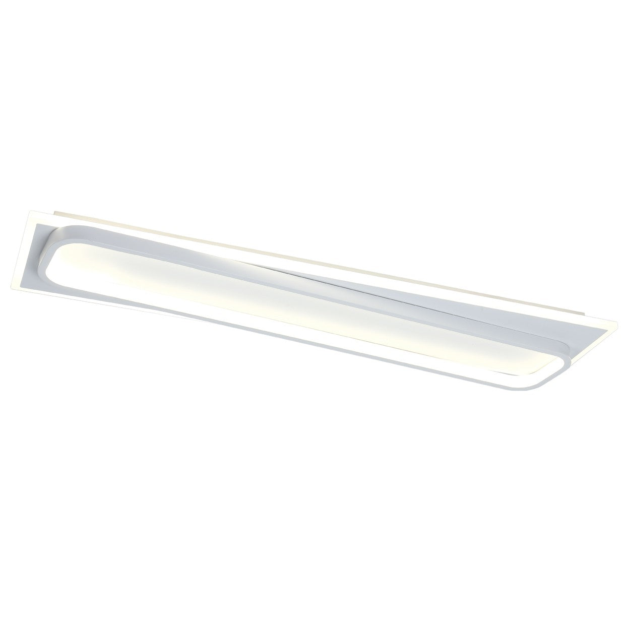 Plafón LED Mantis blanco 80W Alemar con diseño en metal y acrílico - Vista principal