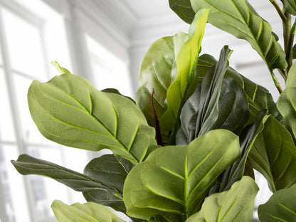 Planta Artificial Ficus Lyrata Higuera Violín 200 cm Verde Schuller en ambiente decorado | Schuller