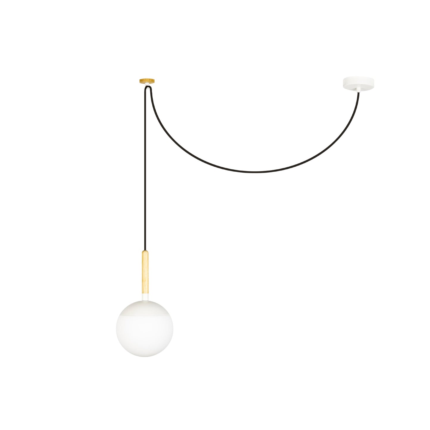 MINE PC Lámpara Colgante Blanca FARO - Diseño Moderno y Funcional Ref. 28209