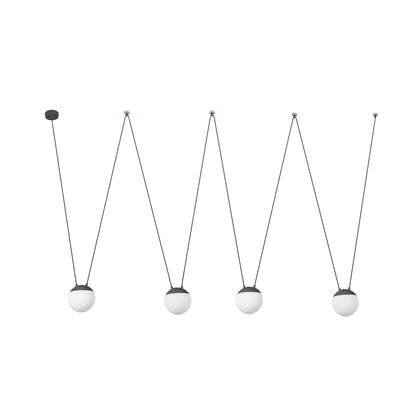 Mine Colgante 4 Luces Gris Oscuro FARO 28210-4L