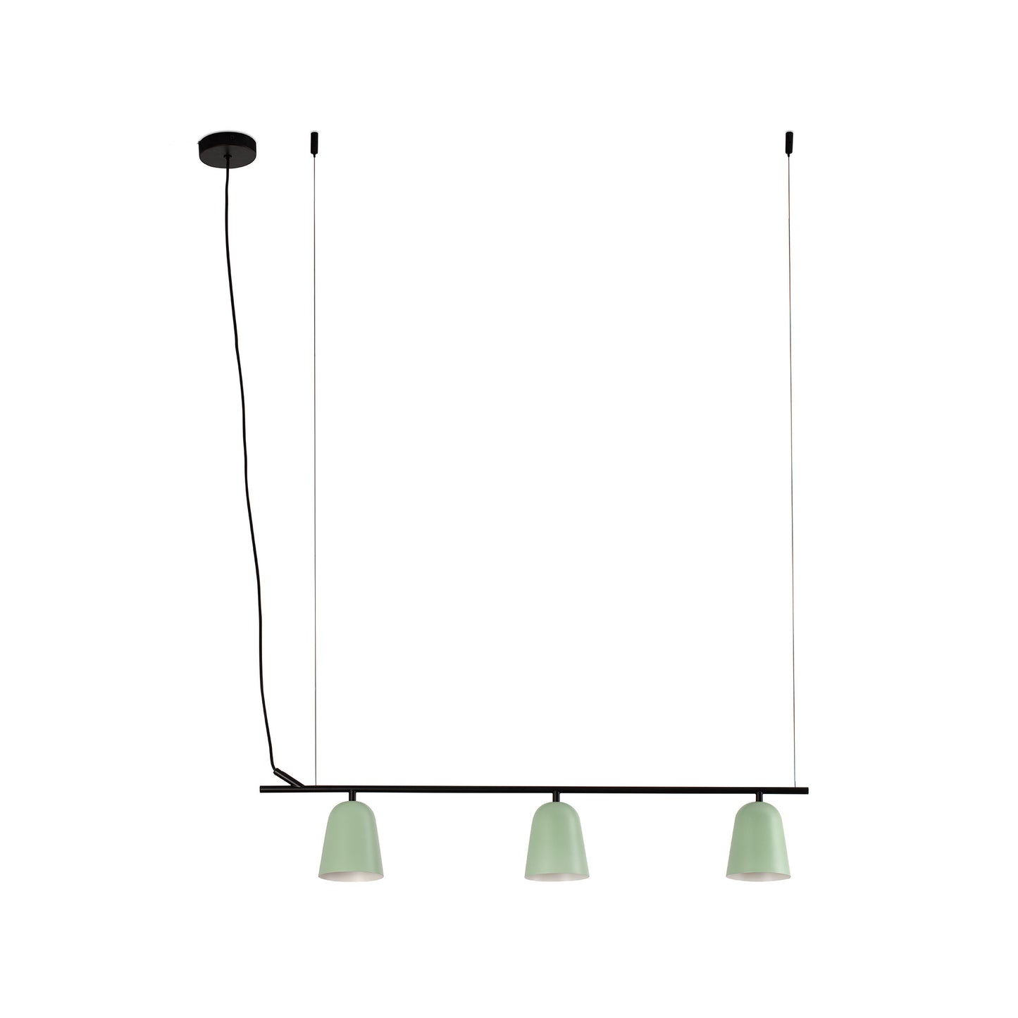 STUDIO Colgante Lineal Diseño Moderno Verde FARO 28268 de LuzGuru
