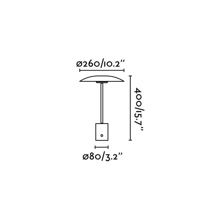 Lámpara de sobremesa LED regulable con potenciómetro