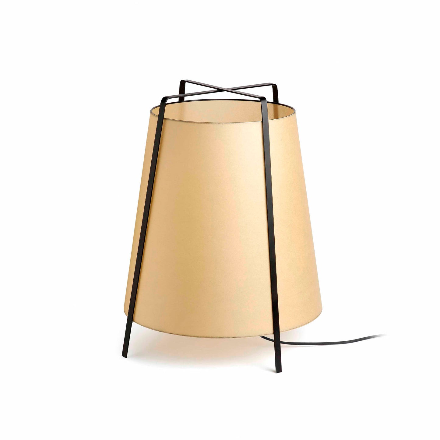Lámpara de mesa AKANE FARO 28371 estilo oriental beige para salón