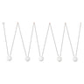 Mine Glass Colgante 5 Luces Blanco FARO, lámpara de diseño moderno, ref. 28375-5L