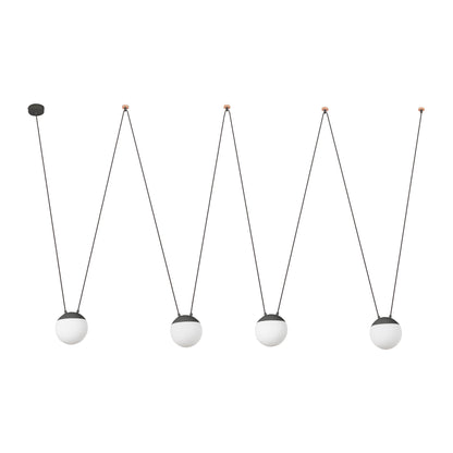 Mine Space Colgante 4L Gris Faro - Lámpara de diseño minimalista 28376-4L