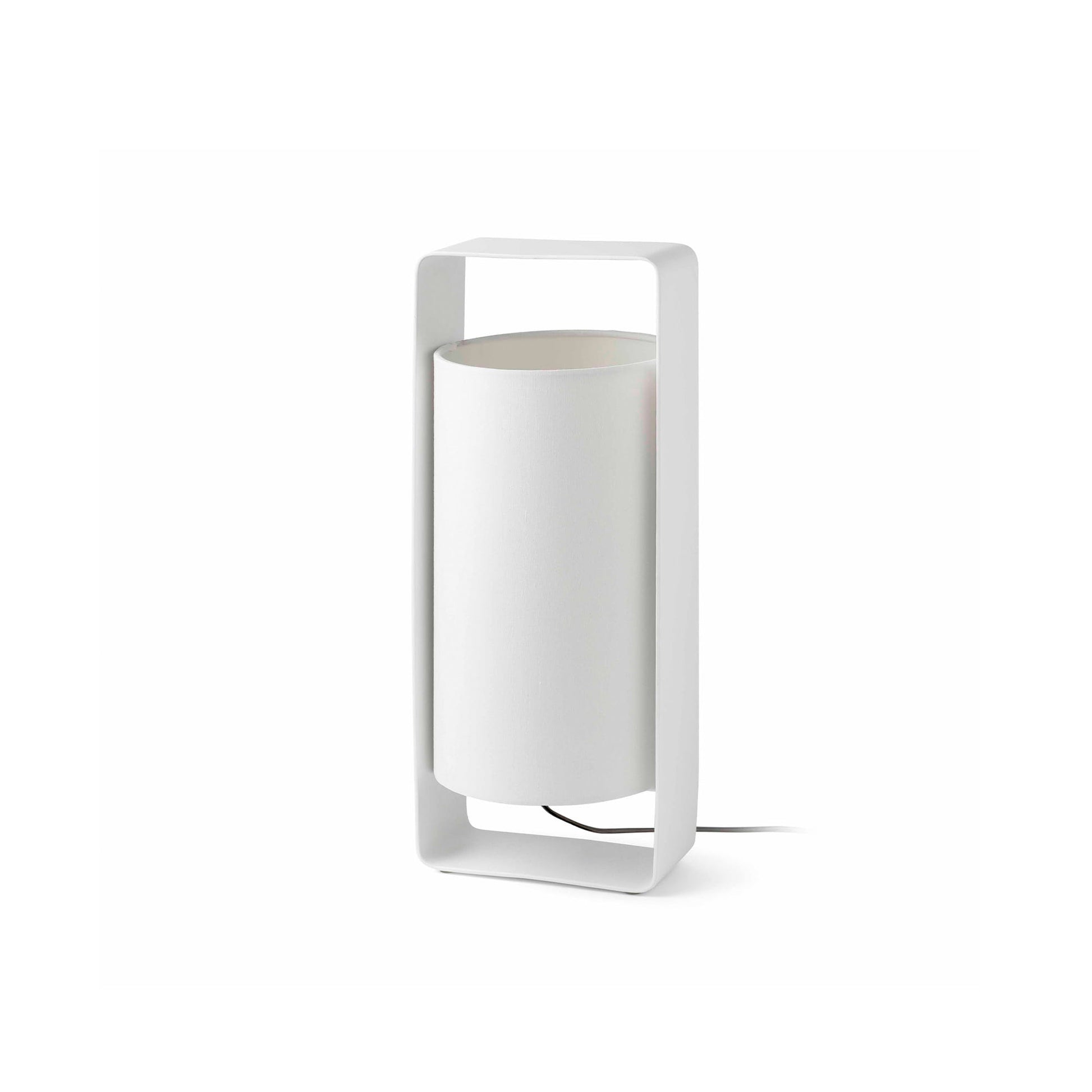 Lula Sobremesa Blanca Diseño Moderno FARO 28383