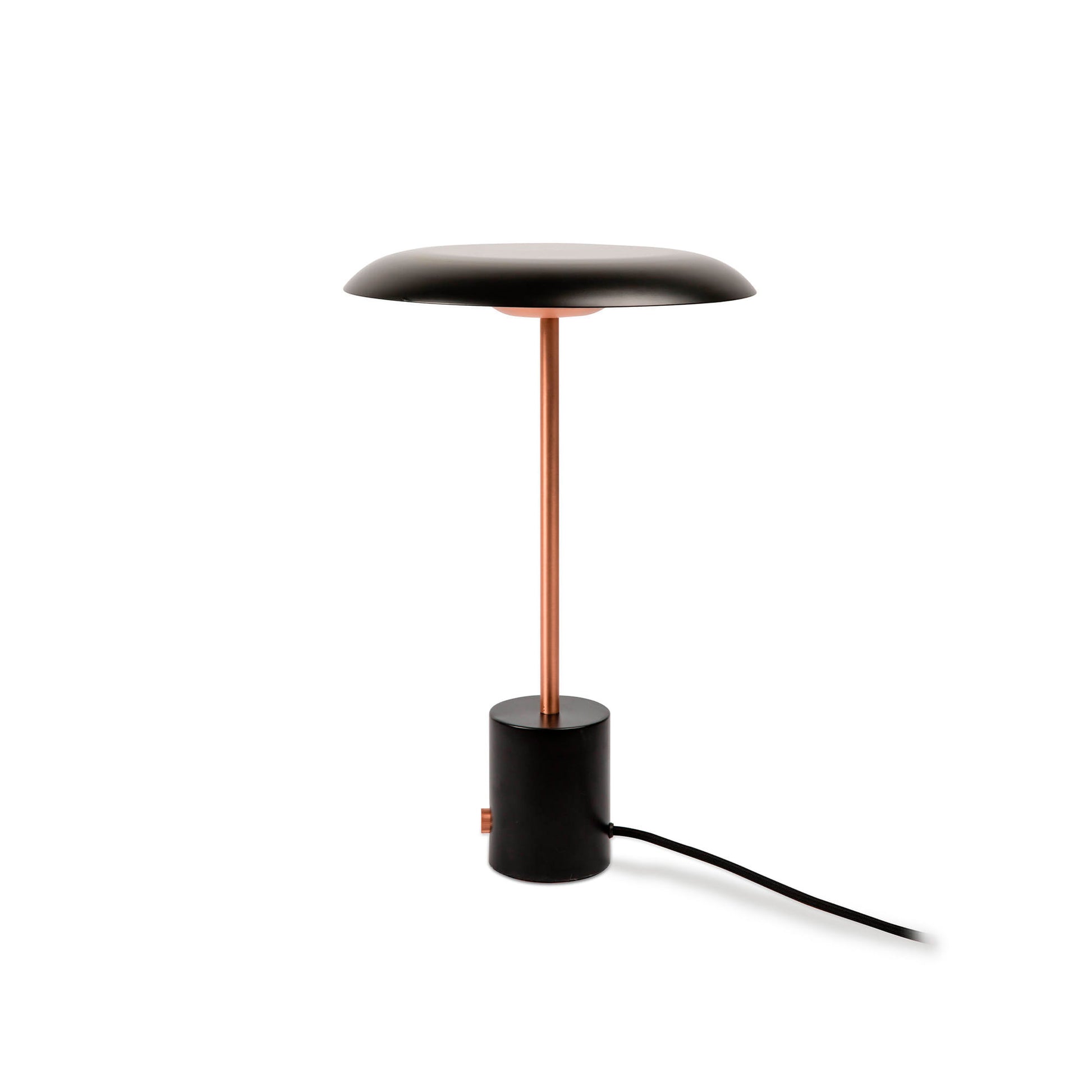Lámpara de mesa HOSHI regulable FARO negro y cobre, referencia 28388