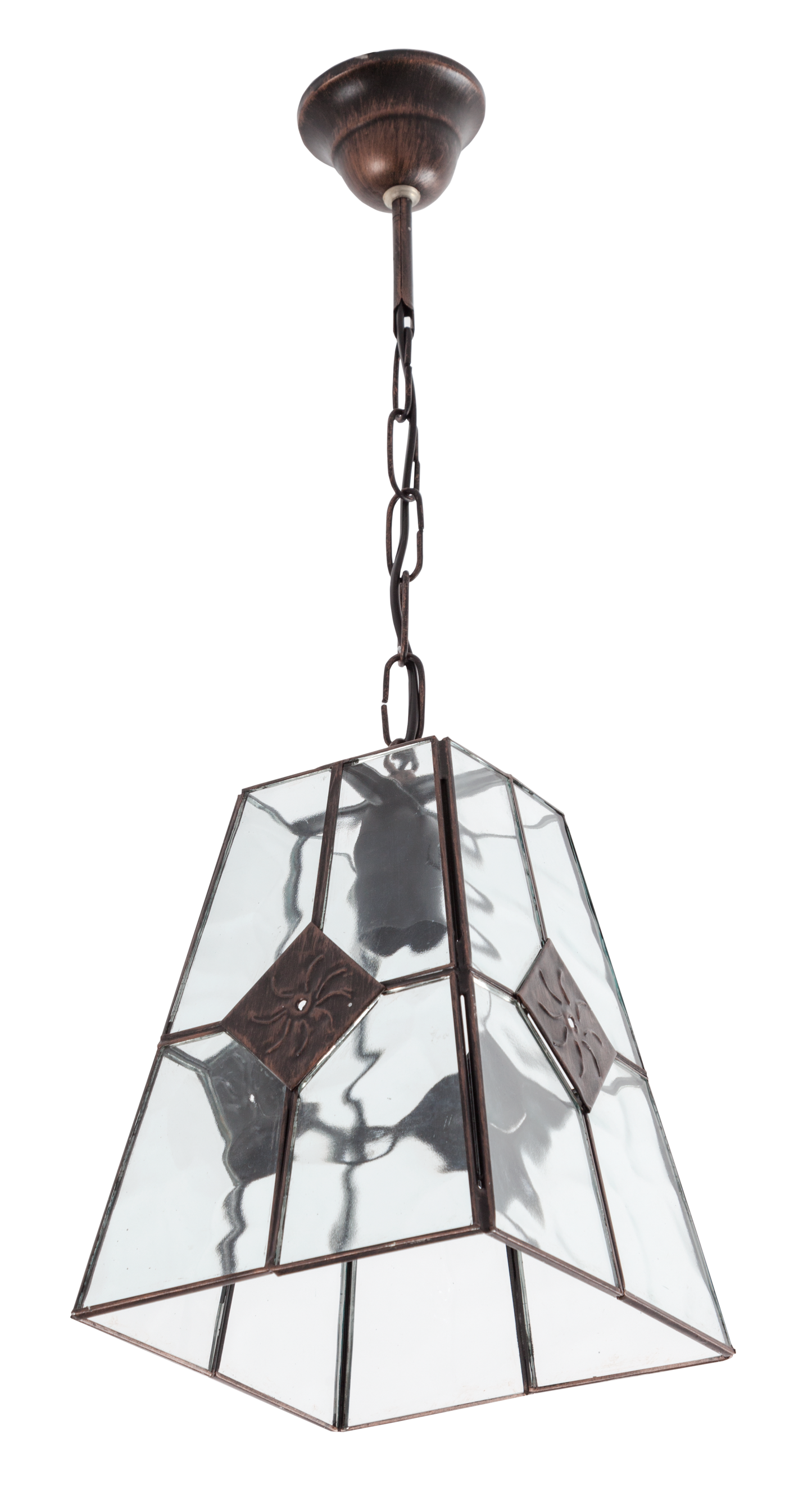 Lámpara Estepa fabricada en metal color cobre, ideal para salón