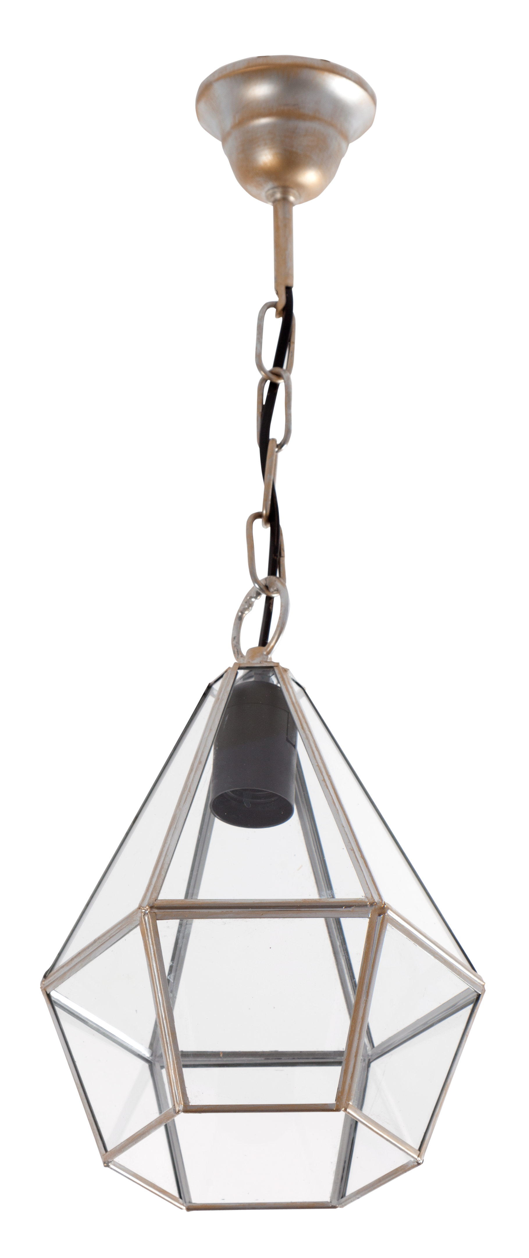 Lámpara Ecija fabricada en Metal color Oro, diseño rústico