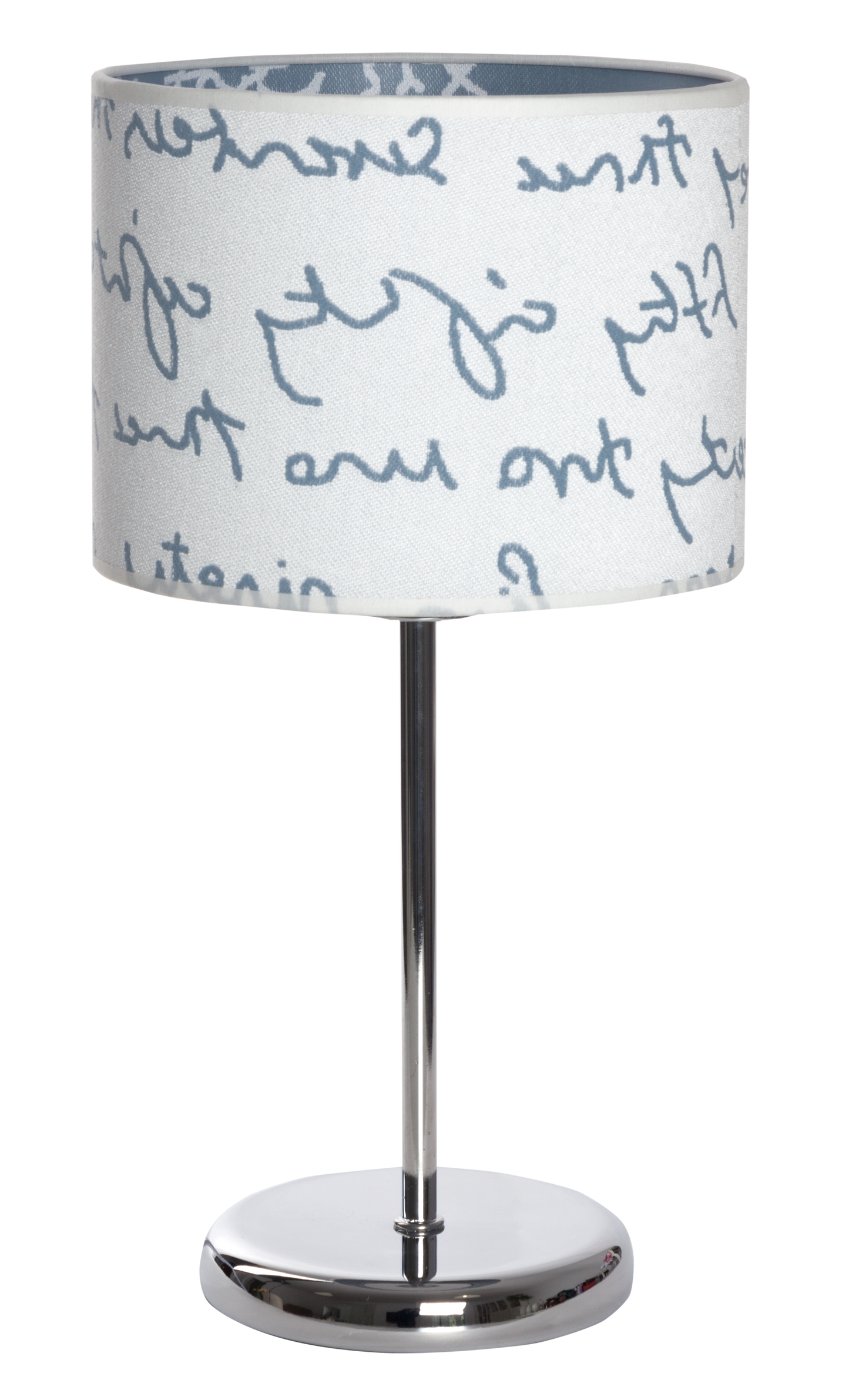 Lámpara infantil Letters fabricada en blanco y azul, ideal para habitación de niños