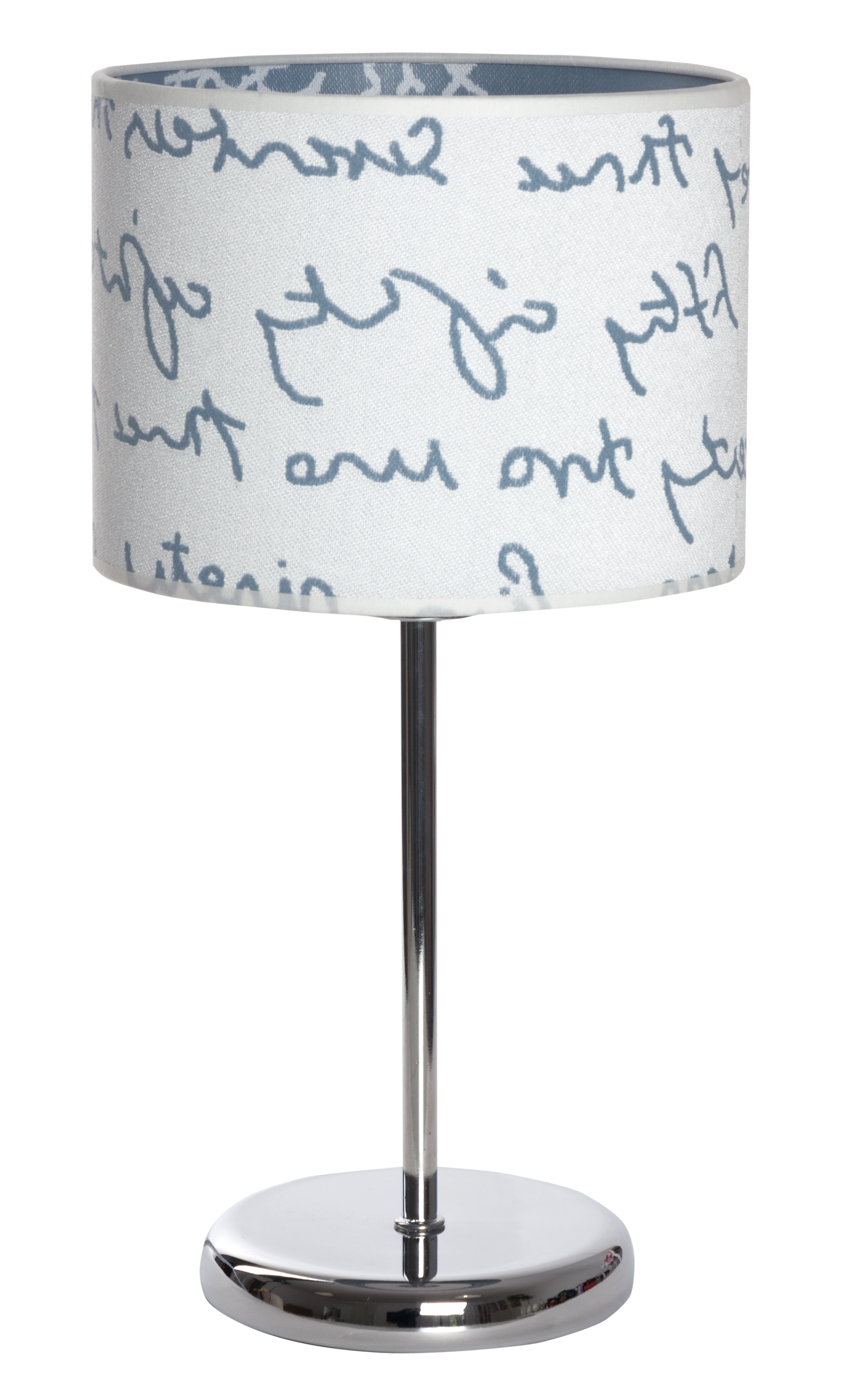 Lámpara infantil Letters fabricada en blanco y azul, ideal para habitación de niños