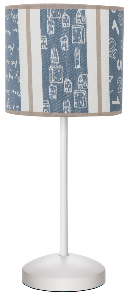 Sobremesa Retal Celeste 1xE14 de Fabrilamp, lámpara infantil para decoración de habitaciones.  Compra en luzguru.com