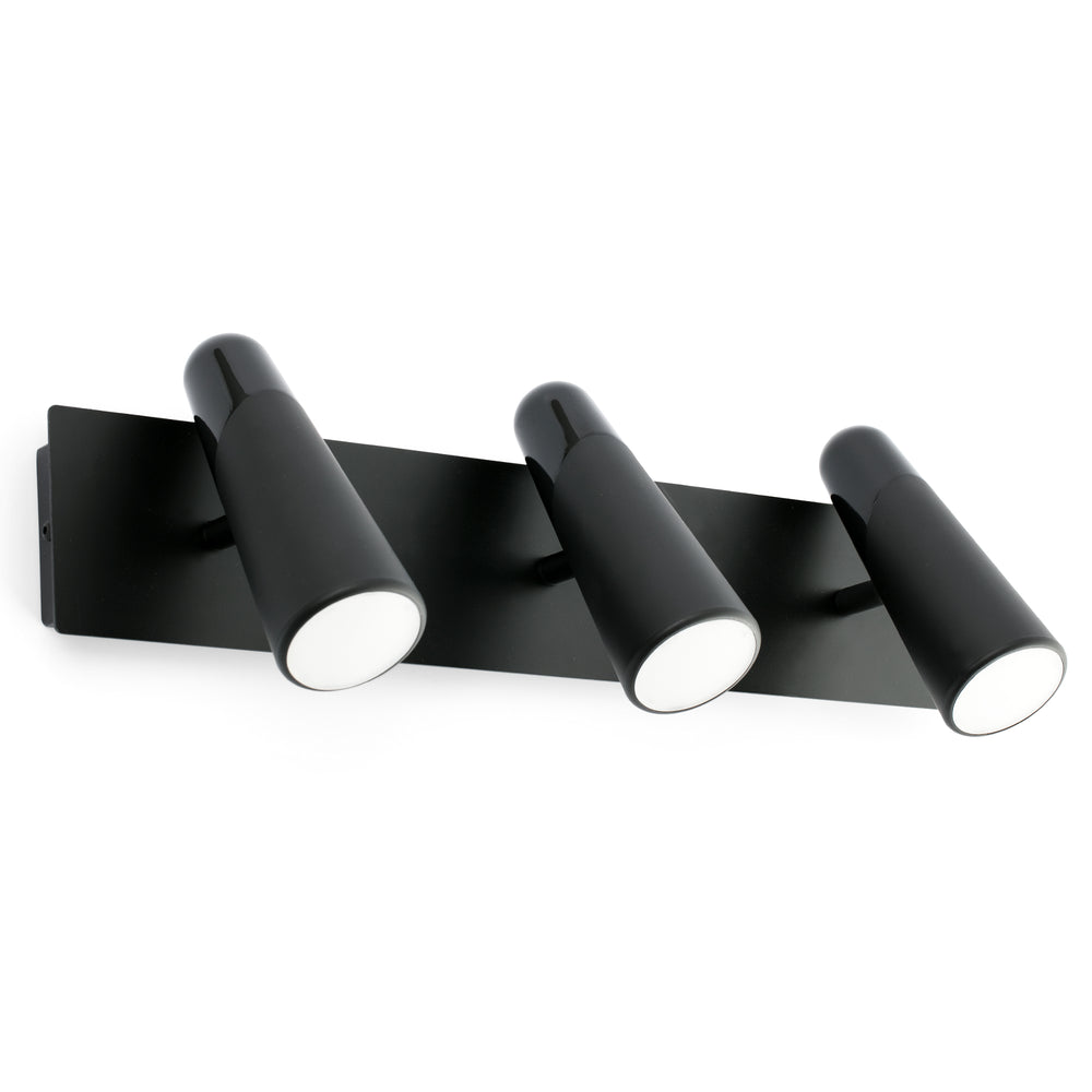 Aplique de Pared LAO 42 cm LED 3x4W 367 lm Negro Mate FARO